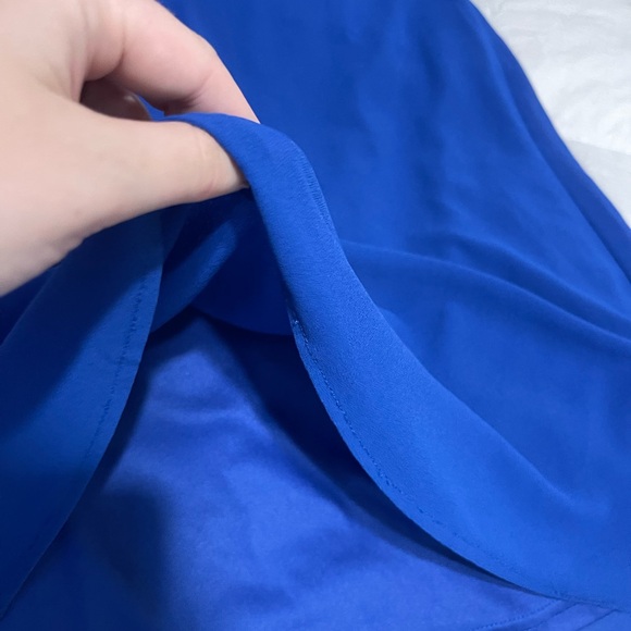 Lulus Blue V-Neck Mini Dress - Picture 4 of 6